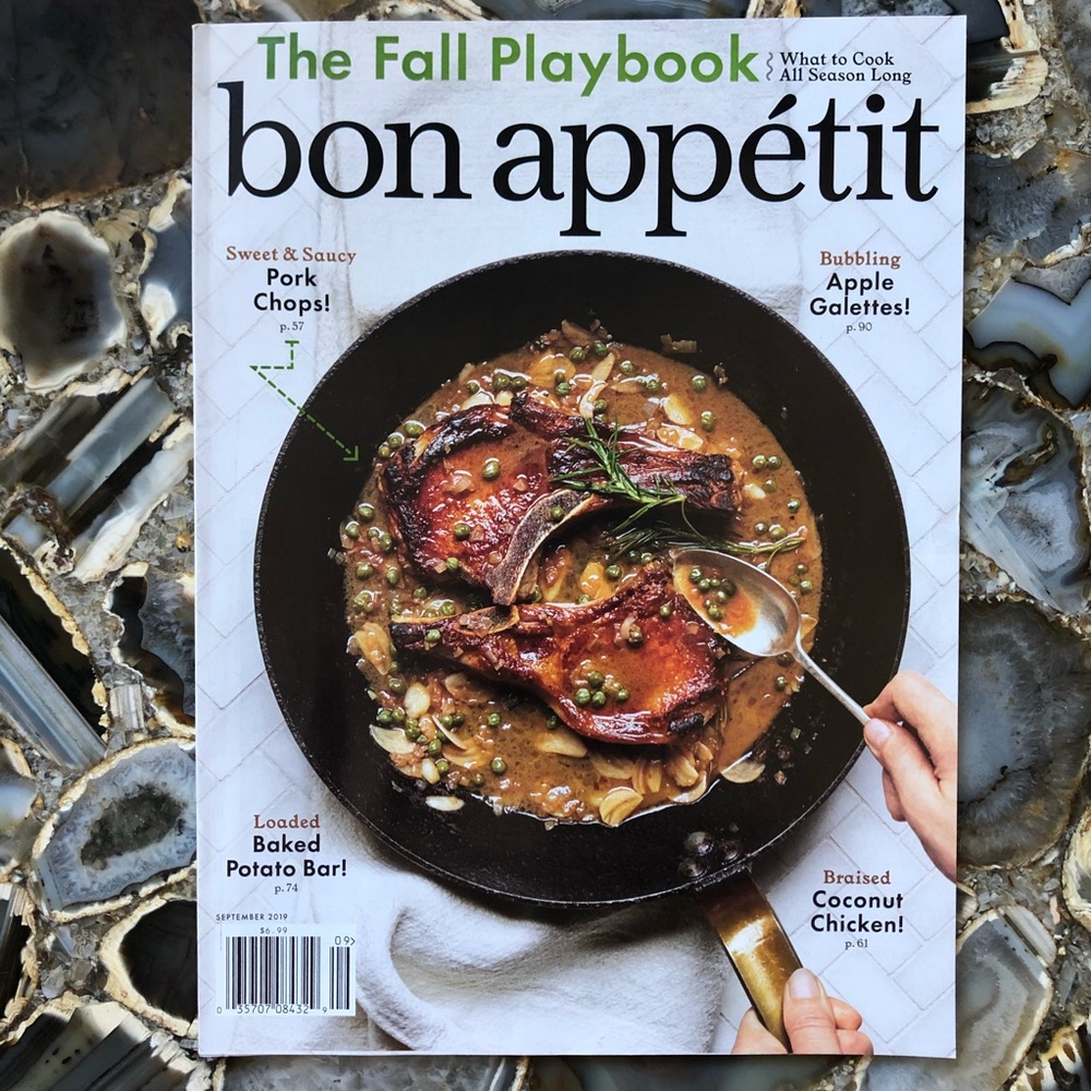 4️⃣/$12 September 2019 bon appétit Magazine